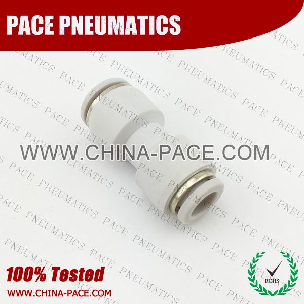 Grey White Composite Push To Connect Fittings Reducer Straight, polymer Pneumatic Fittings, Plastic Air Fittings, one touch tube fittings, Pneumatic Fitting, Nickel Plated Brass Push in Fittings, pneumatic accessories